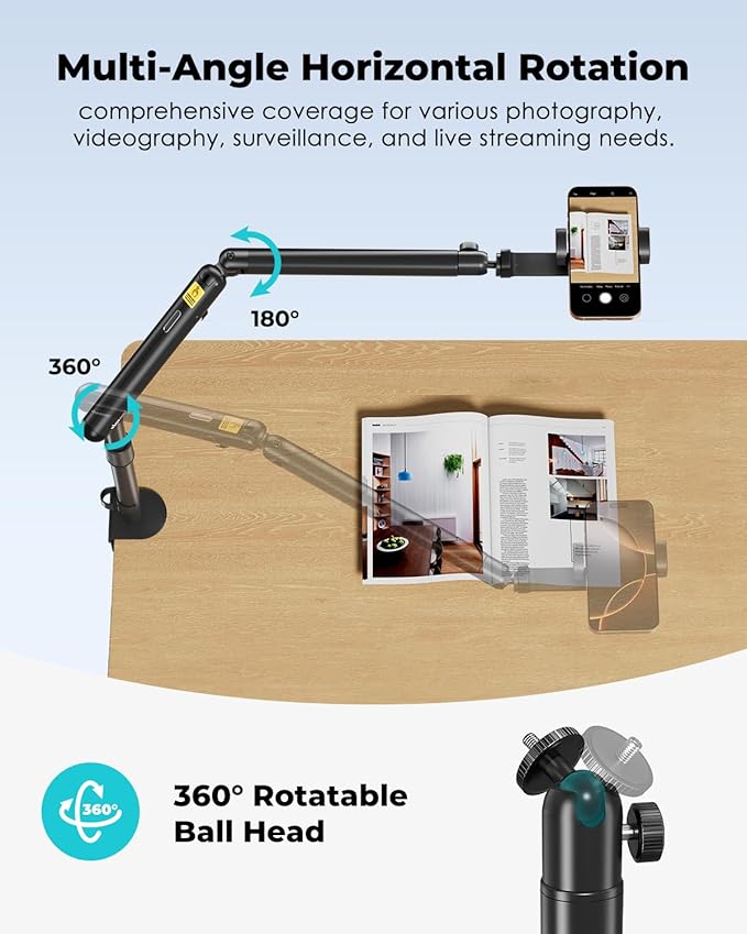 Viozon Overhead Camera Mount, Overhead Phone Stand - Everyday Use - image 5