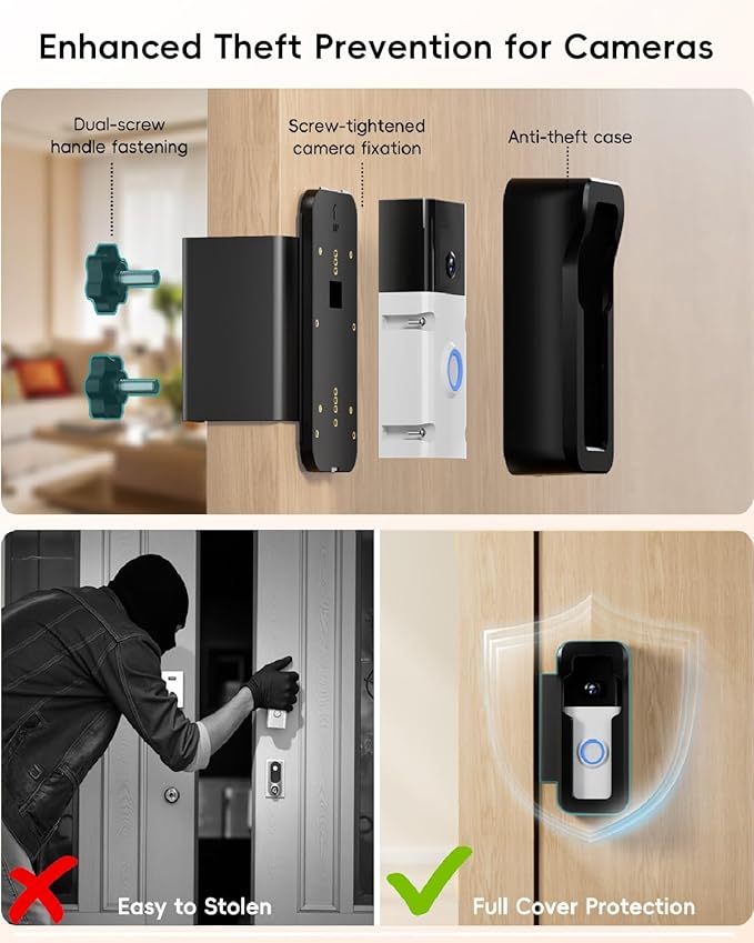ZUMIMALL Anti-Theft Video Doorbell Mount - Comfort & Support - image 4