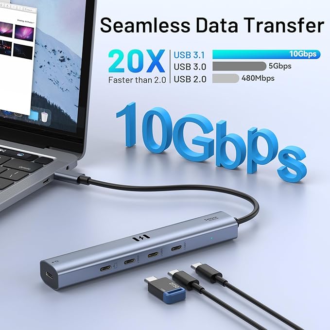 Selore&S-Global 10Gbps USB C Hub with 4K@60Hz Video Display, Selore 5 - image 4