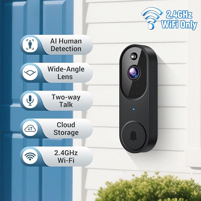 SearByte 1080p Wireless Smart Doorbell Camera with Doorbell Receiver - image 6