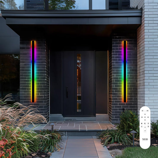 MOD LIGHTING 𝗠𝗢𝗗 𝗟𝗜𝗚𝗛𝗧𝗜𝗡𝗚 Haylen RGB Waterproof Outdoor Wall Lights - image 1