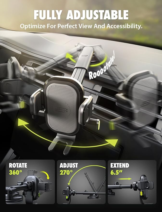 Bracketron Easy OneClick Cell Phone Holders for Your Car - Easy to Use - image 2