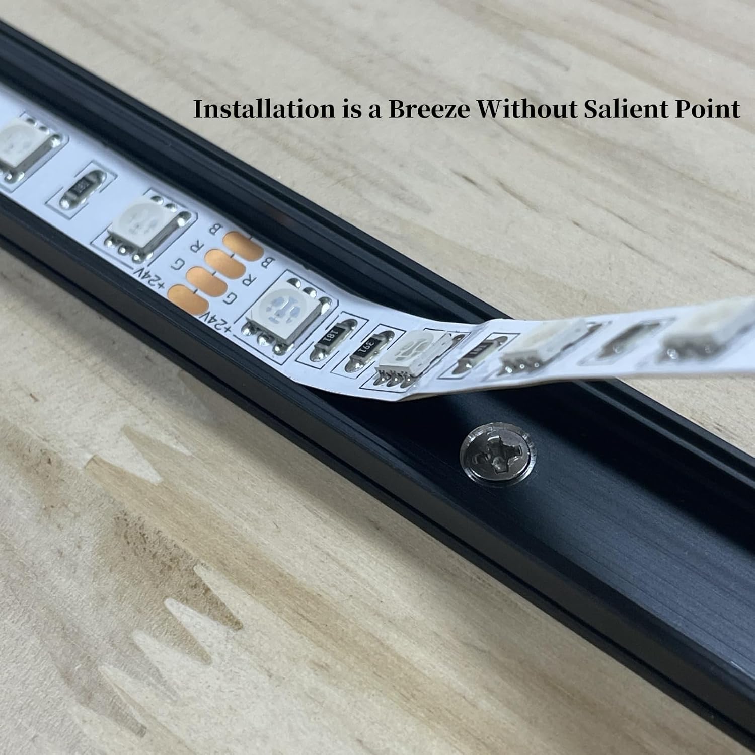 THMOOTHER 10-Pack 3.28FT Pre-Drilled Countersunk Hole LED Strip U - image 6