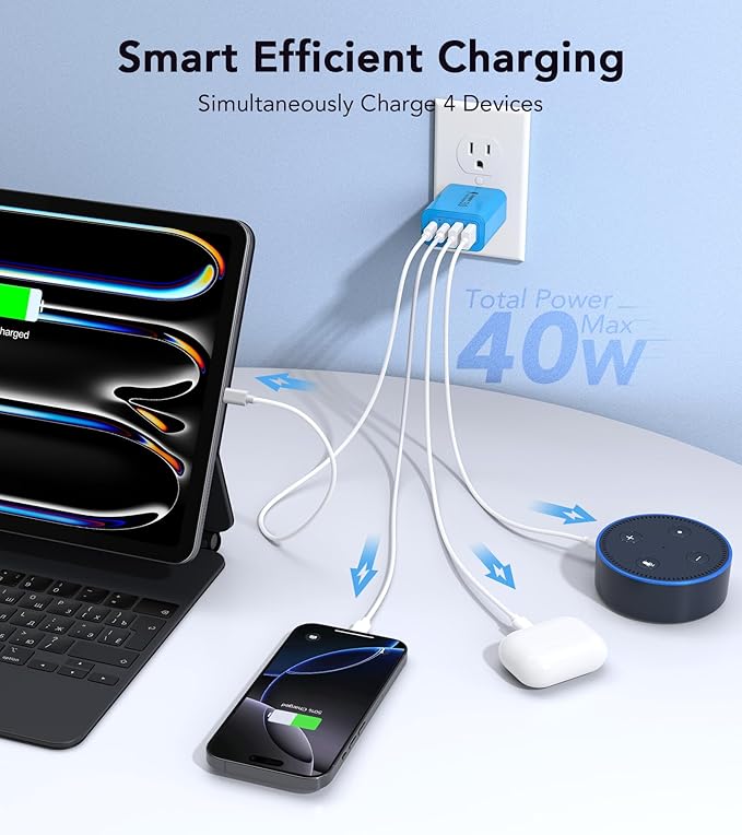 Dulums [40W/2Pack] Wall Charger, USB C Charger Block - Everyday Use - image 2