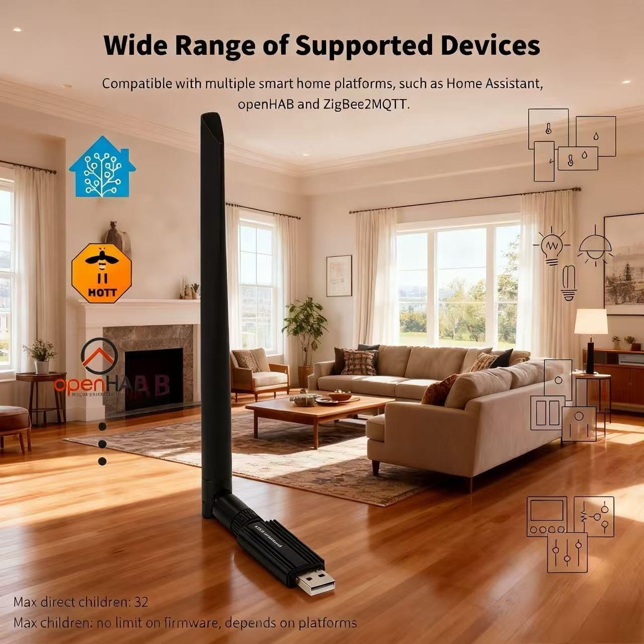 Hautech Zigbee 3.0 USB Dongle Gateway, EFR32MG24 Chip - Everyday Use - image 3