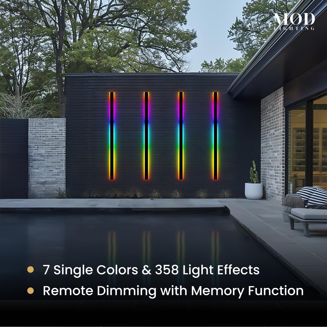 MOD LIGHTING 𝗠𝗢𝗗 𝗟𝗜𝗚𝗛𝗧𝗜𝗡𝗚 Haylen RGB Waterproof Outdoor Wall Lights - image 7