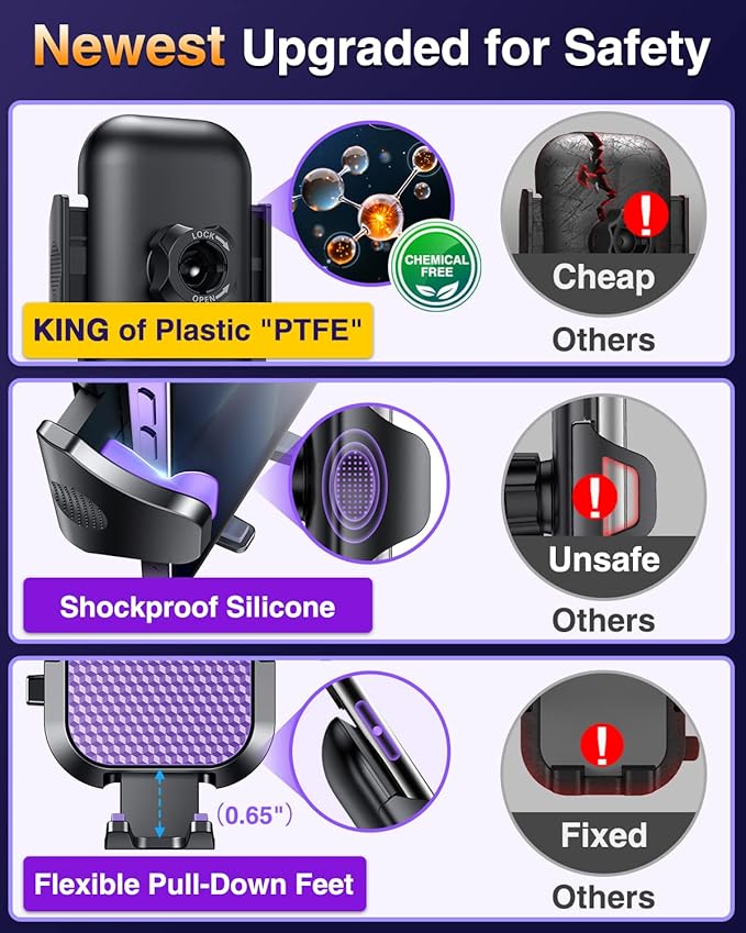 [Pro Version] VANMASS Universal Car Phone Mount [Super Suction Cup] - image 5