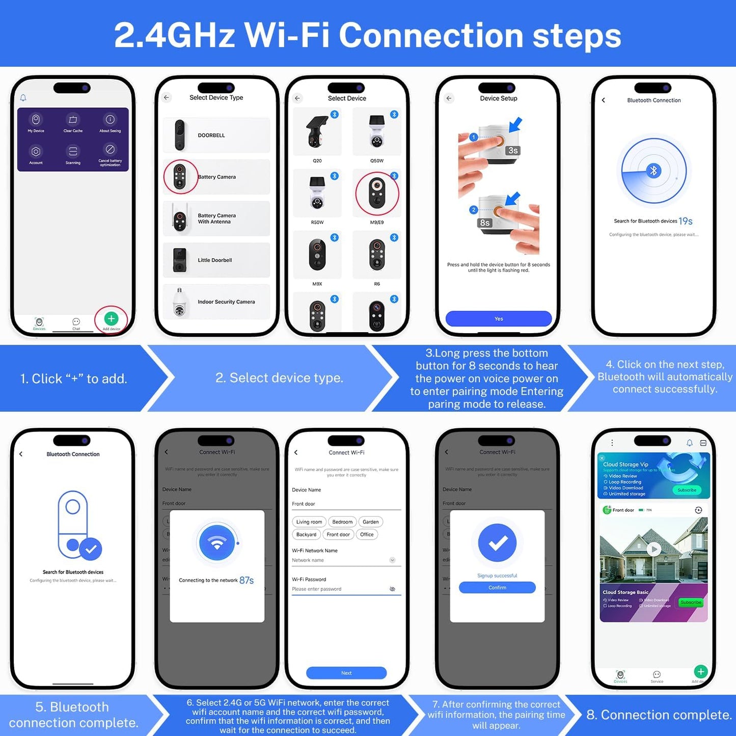 ClipBlur 1080p Wireless Security Camera, 2.4GHz Wi-Fi Only - image 3