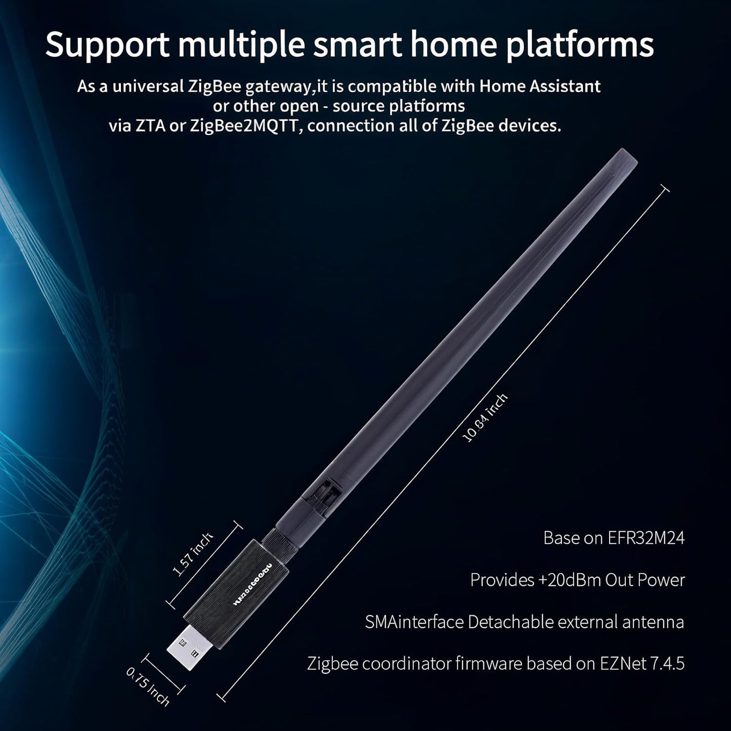 Hautech Zigbee 3.0 USB Dongle Gateway, EFR32MG24 Chip - Everyday Use - image 4