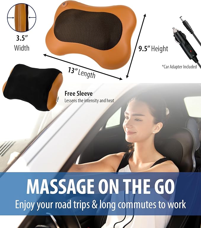 Zyllion Shiatsu Back and Neck Massager with Heat - Everyday Use - image 4