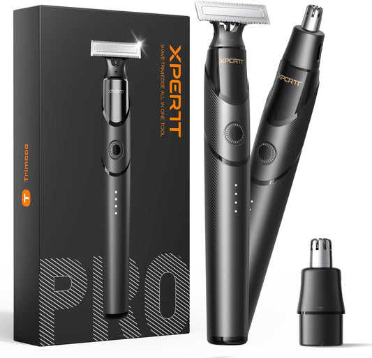 Trimcoo [2025 Upgraded] Body & Nose Hair Trimmer Kit - Everyday Use - image 1