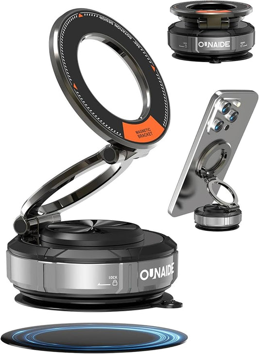OUNAIDE Car Phone Holder for Magsafe Car Mount 360° Adjustable Vacuum - image 1