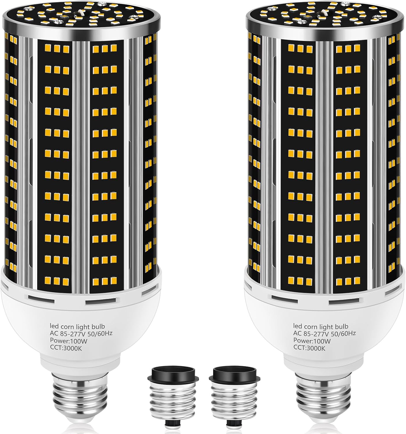 YANYCN 100W 2 pack LED Corn Light Bulb,Warm White 3000K(1000W - image 1