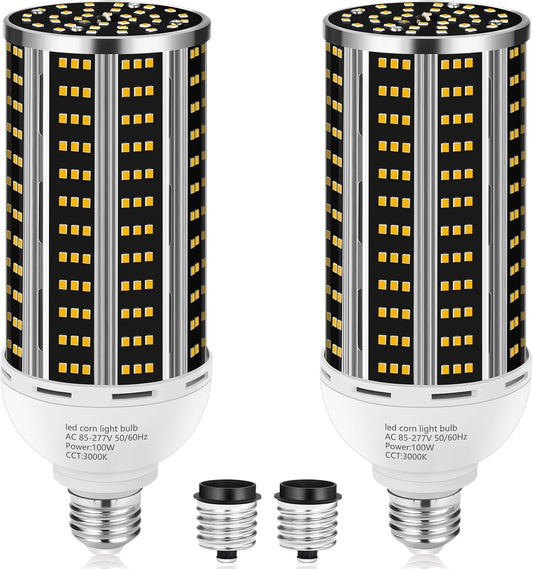 YANYCN 100W 2 pack LED Corn Light Bulb,Warm White 3000K(1000W - image 1