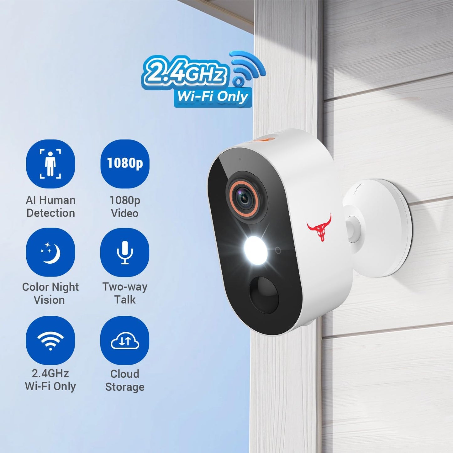 HubFlashy 1080P Outdoor Security Camera Wireless with 2-Way Talk - image 2