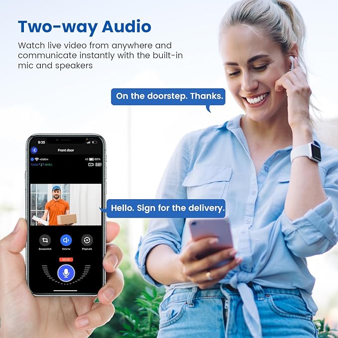 BITEPASS 1080p Video Doorbell Camera Wireless with Chime, AI Human - image 4