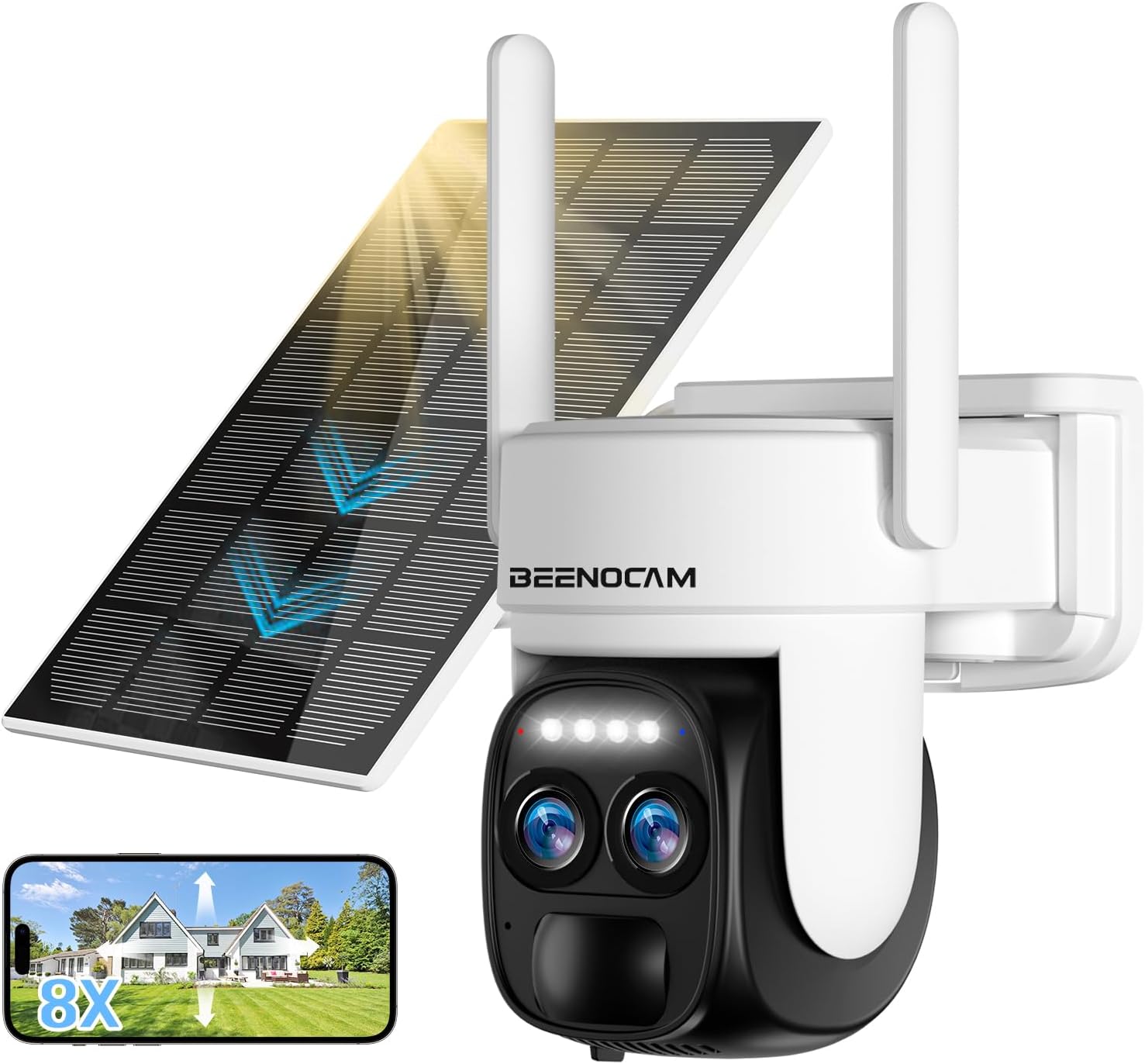 BEENOCAM [ 8X Zoom ] 4K 5Dbi Security Cameras Wireless Outdoor - image 1