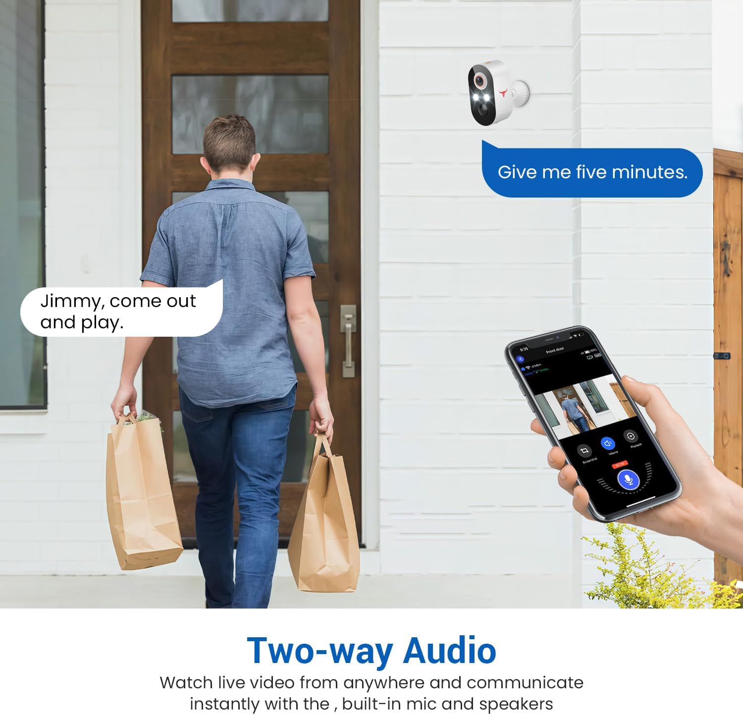 HubFlashy 1080P Outdoor Security Camera Wireless with 2-Way Talk - image 5