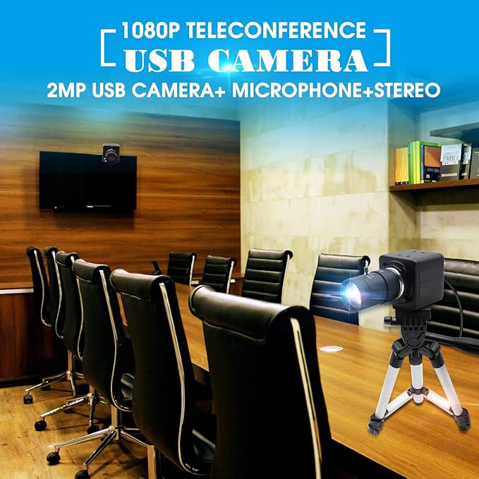 Hotpet 1080P Webcam 5-50mm Varifocal Lens USB Camera HD 2MP 0.01Lux - image 6