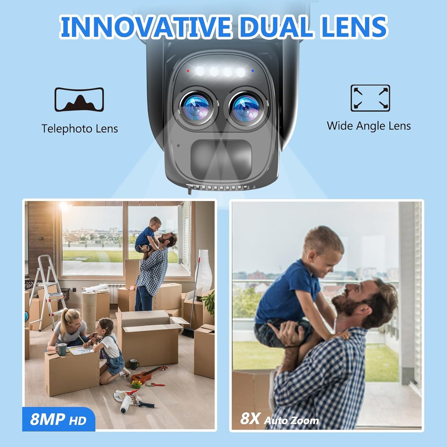 BEENOCAM [ 8X Zoom ] 4K 5Dbi Security Cameras Wireless Outdoor - image 2