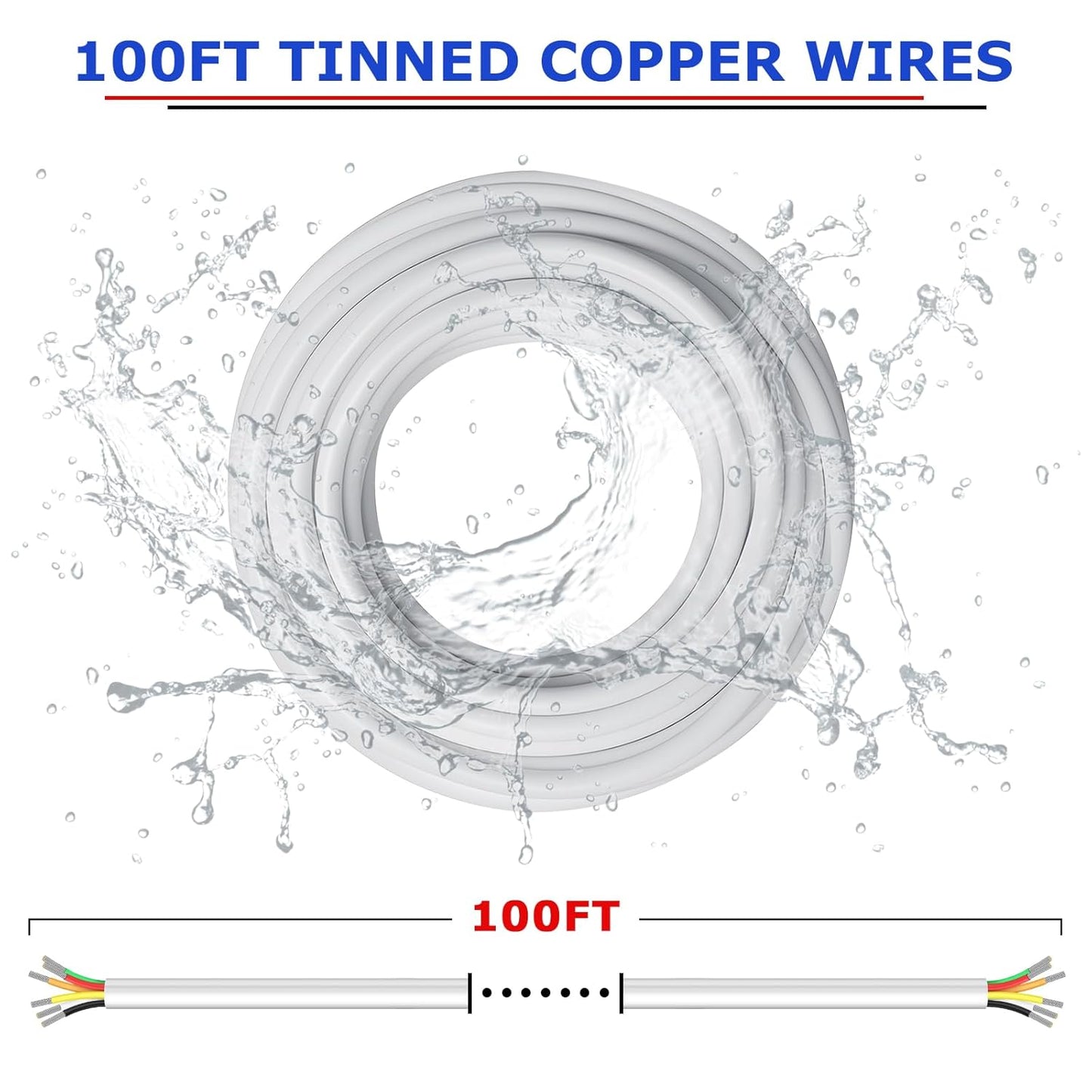 YOEPLAVSE 100FT 18 Gauge 6 Conductor Electrical Wire - Everyday Use - image 3
