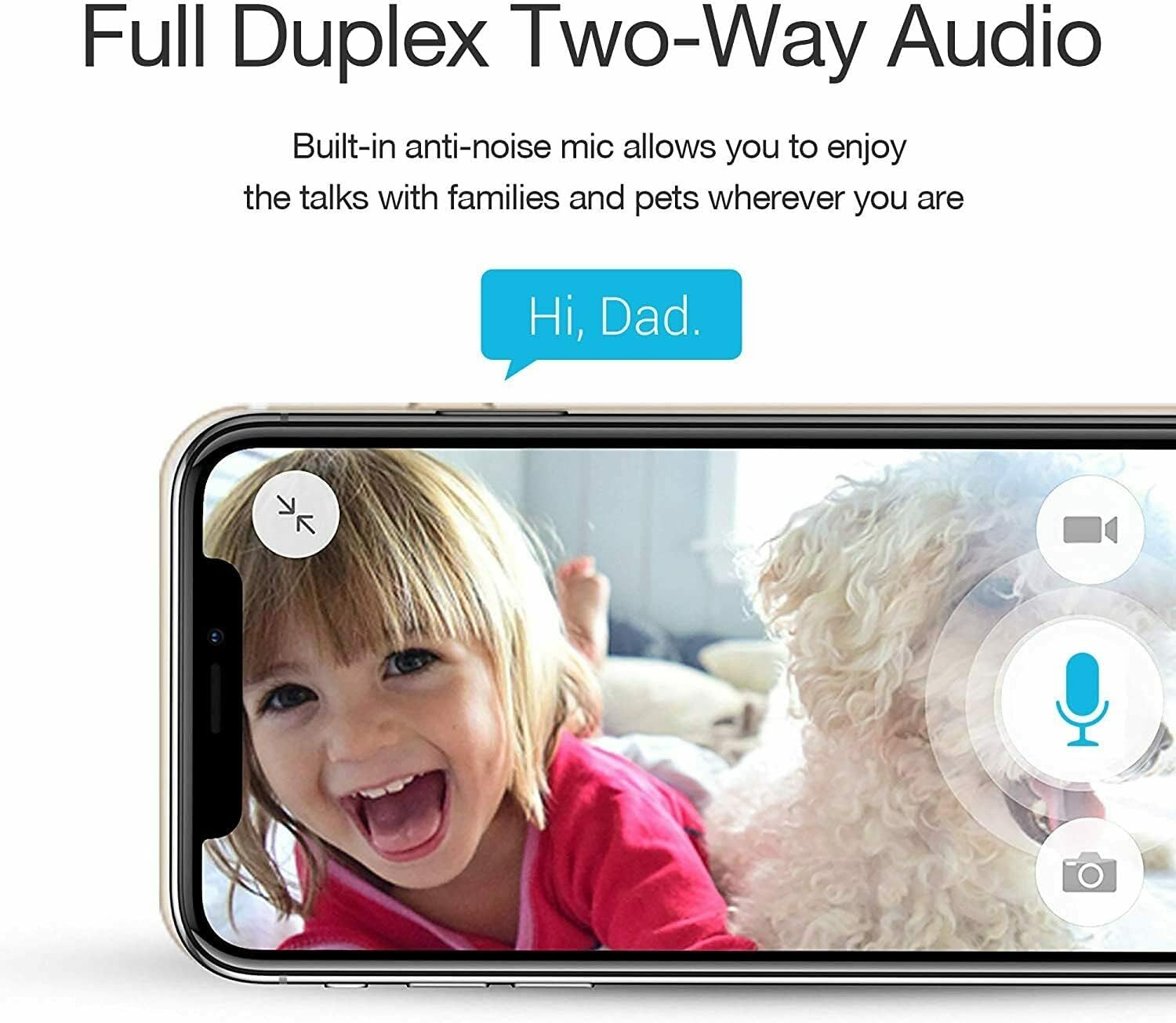 Zmodo 1080p 3pack Mini WiFi Camera, Two-Way Audio, Video Baby Monitor - image 4