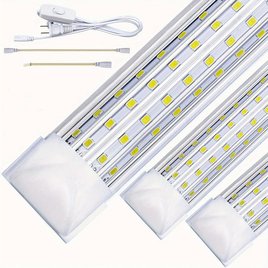 LED LIGHT 777 (6-Pack) 8ft LED Shop Light Fixture, 120W 19500LM 6000K - image 1