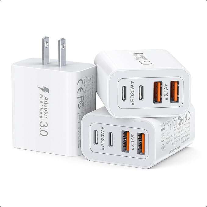 Dulums [3-Pack] USB C Wall Charger, 40W Fast USB C Charger Block - image 1