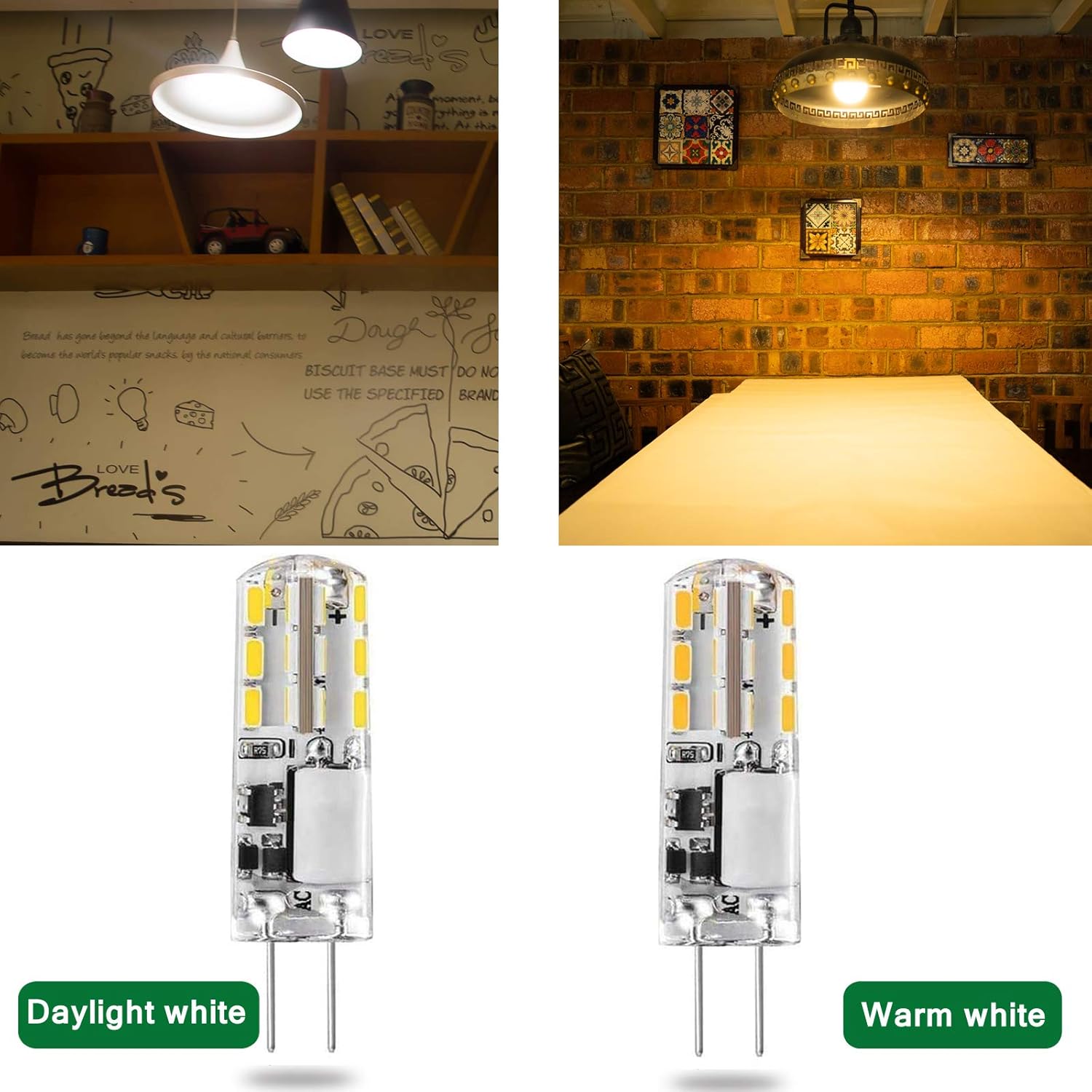 DOPKUSS 10pcs G4 LED Bulbs JC Bi-Pin Base Lights 1.5W AC/DC 12V - image 3