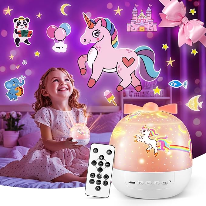 pikoy 【GIFTS PACKAGE】Unicorn Gifts for Girls NightLight 15 Films+10 - image 8