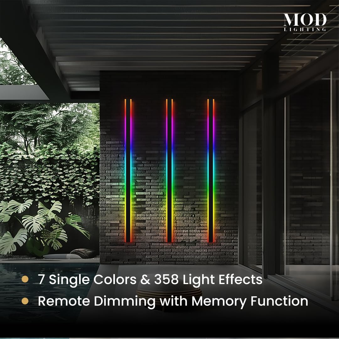 MOD LIGHTING 𝗠𝗢𝗗 𝗟𝗜𝗚𝗛𝗧𝗜𝗡𝗚 Haylen RGB Waterproof Outdoor Wall Lights - image 7