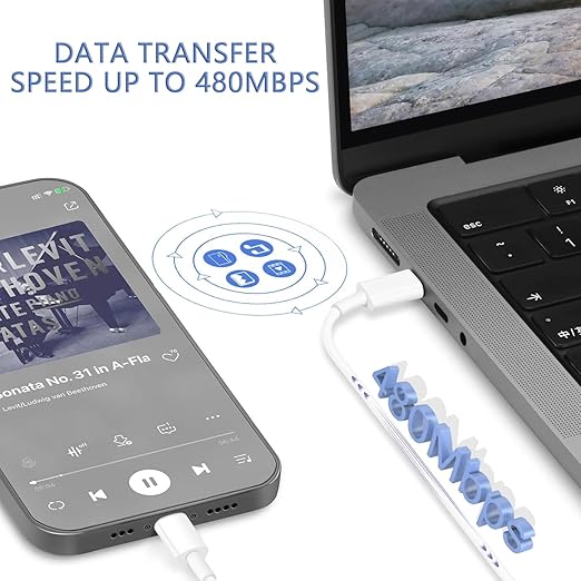 Vagavo 10FT iPhone Fast Charger,[Apple MFi Certified] 3Pack USB C - image 5