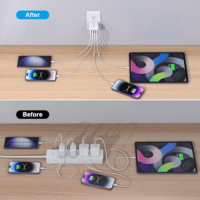 Dulums [3-Pack] USB C Wall Charger, 40W Fast USB C Charger Block - image 6