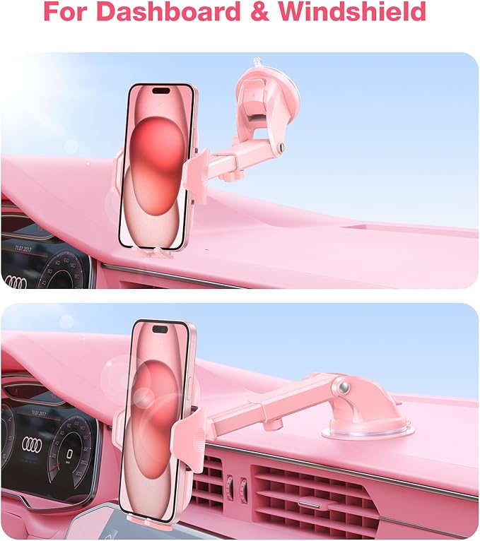 VICSEED Pink Phone Holder for Your Car [Sturdy & Durable] [Powerful - image 7