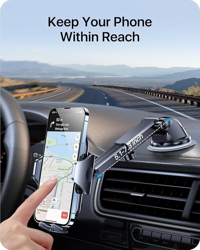 andobil Car Phone Holder Mount (Strong Suction&Bumpy Road Stable) - image 9