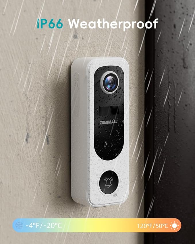 ZUMIMALL Doorbell Camera Wireless - 2K Video Doorbell Wireless - image 7