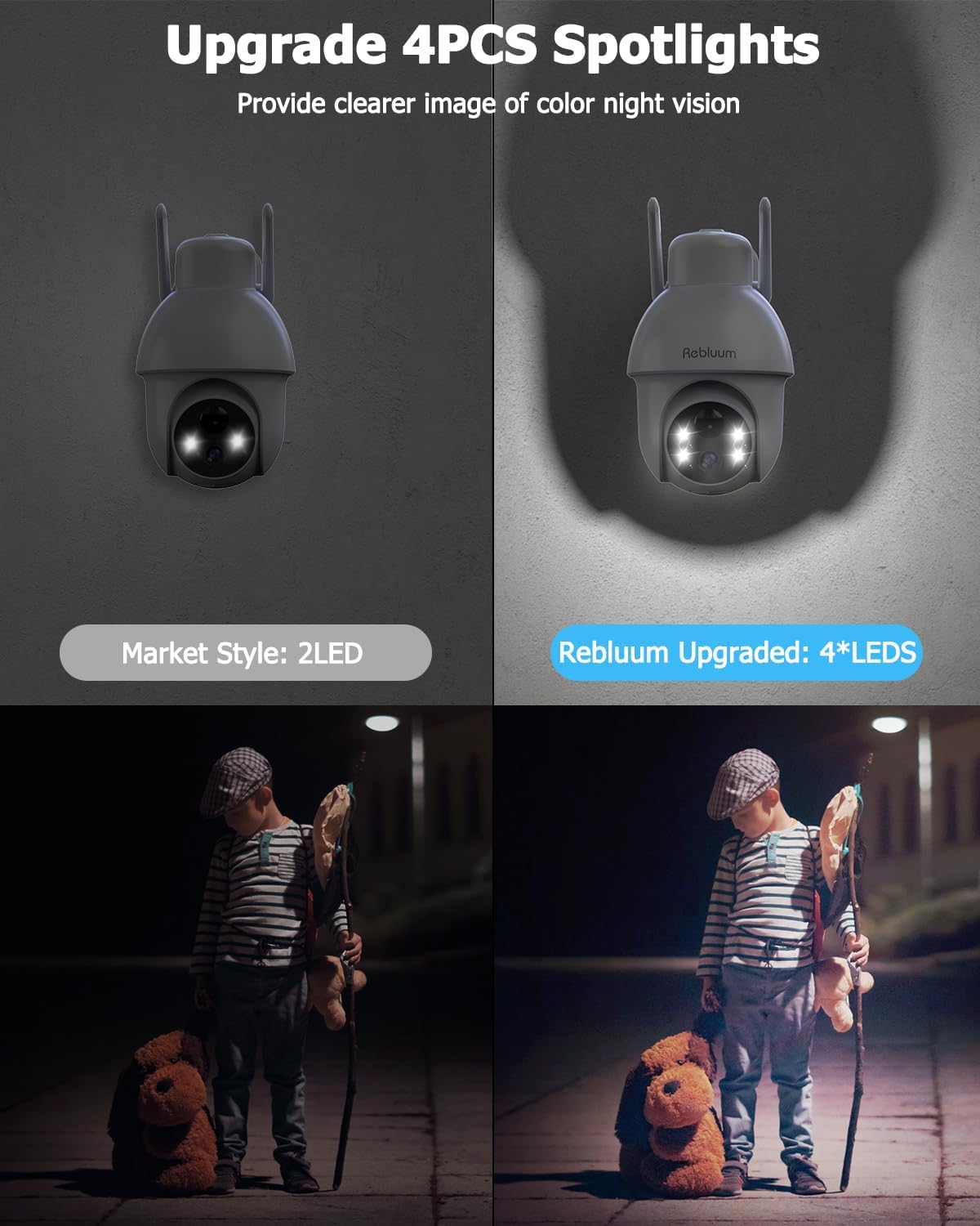 Rebluum 【2K】 Solar Security Cameras Outdoor Wireless - Everyday Use - image 2