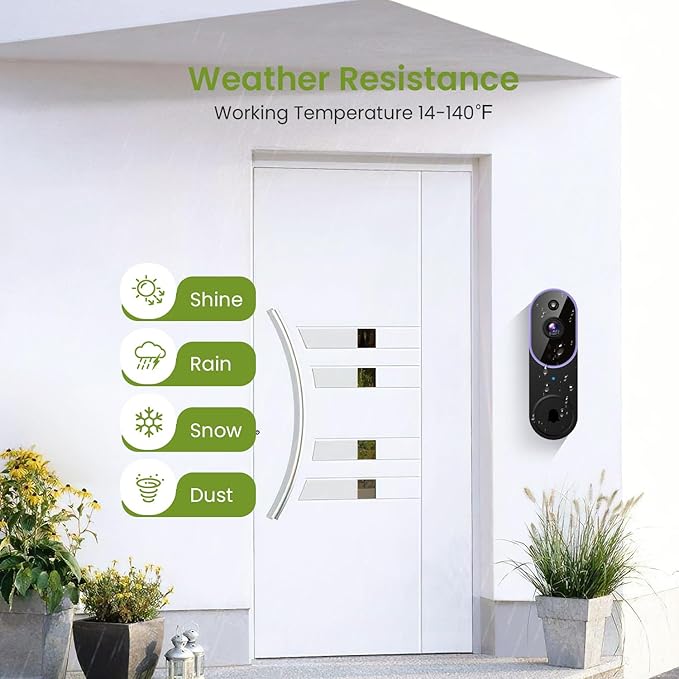 Lunelyx 1080P Wireless Video Doorbell Camera, Smart Outdoor - image 7
