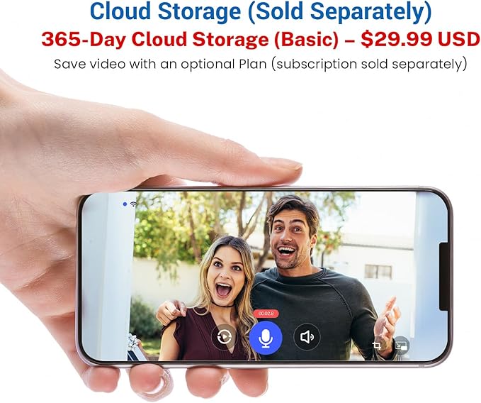 ClipBlur 1080p Wireless Video Doorbell Camera with Doorbell Receiver - image 7