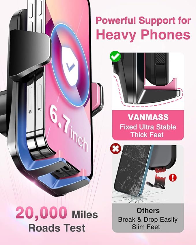 VANMASS 2025【Strongest Suction & Military-Grade】 Car Phone Mount - image 5