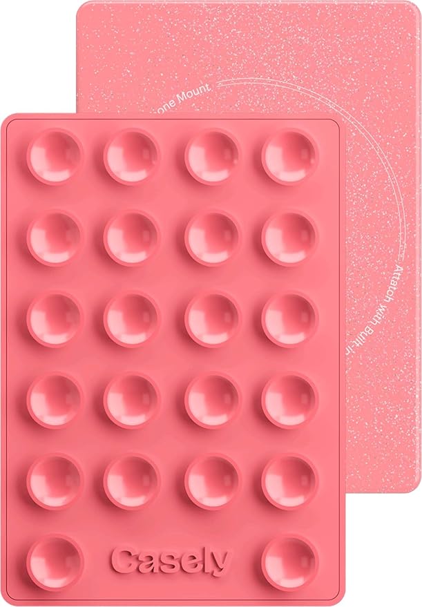 Casely Grippy Starfish Wishes Pink Glitter MagSafe Compatible Cell - image 1