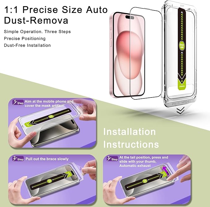 SY SHANGYAN [2-Pack Ultra HD Clear Screen Protector for iPhone 14 - image 3