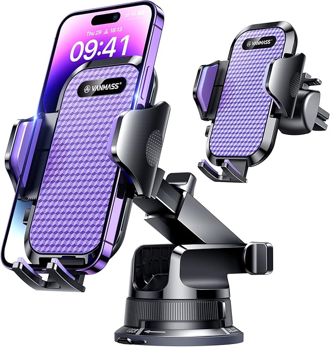 [Pro Version] VANMASS Universal Car Phone Mount [Super Suction Cup] - image 1