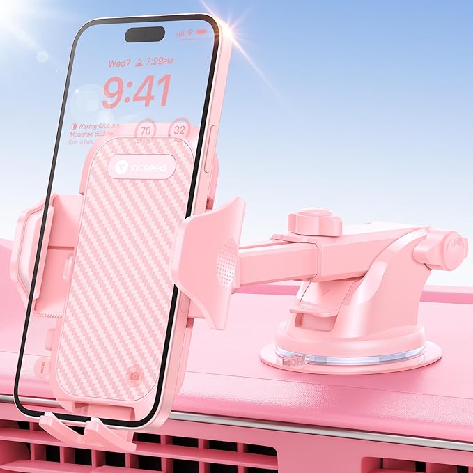 VICSEED Pink Phone Holder for Your Car [Sturdy & Durable] [Powerful - image 8