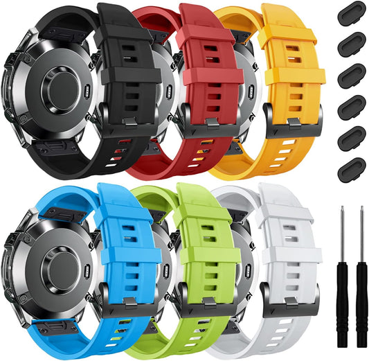 ZPJPPLX 22mm Quick-Fit Silicone Band Compatible with Garmin Fenix 8 - image 1