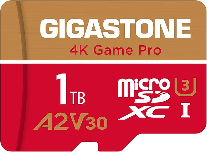 [5-Yrs Free Data Recovery] GIGASTONE 1TB Micro SD Card, 4K Game Pro - image 1