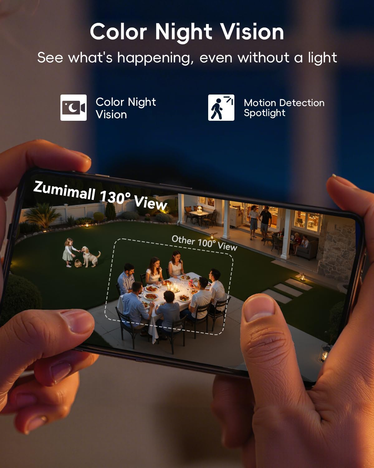 ZUMIMALL 2K Security Cameras Wireless Outdoor, Magnetic Mount - image 3