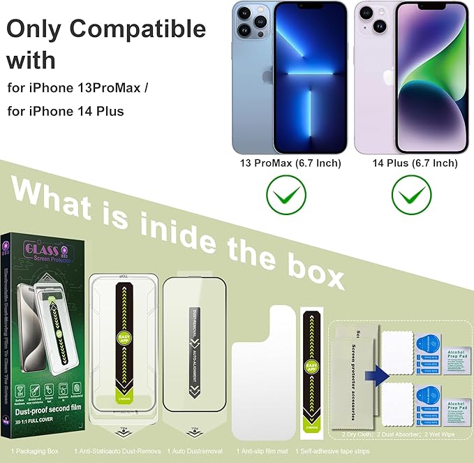 SY SHANGYAN [2-Pack Ultra HD Clear Screen Protector for iPhone 13 Pro - image 6