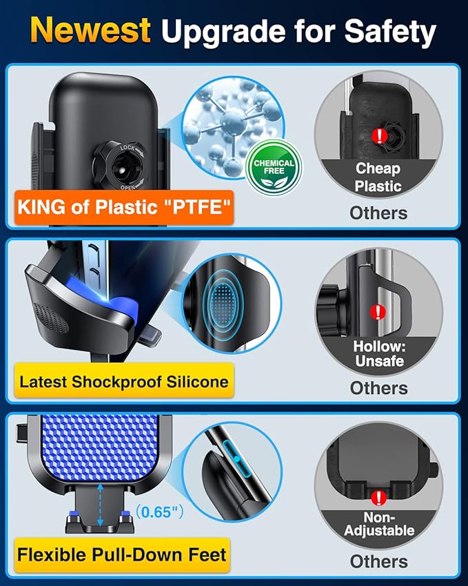 VANMASS Ace Car Phone Holder Mount Upgraded [Military Steel Hook - image 7