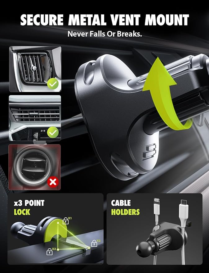 Bracketron Easy OneClick Cell Phone Holders for Your Car - Easy to Use - image 6
